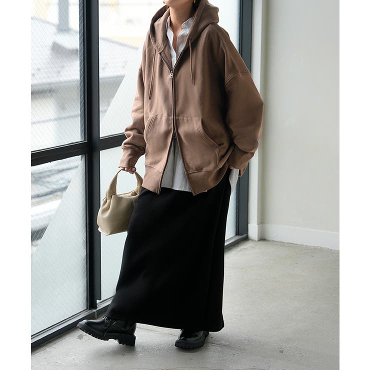 ブラウン | パーカー スウェット 裏起毛 | HUG.U