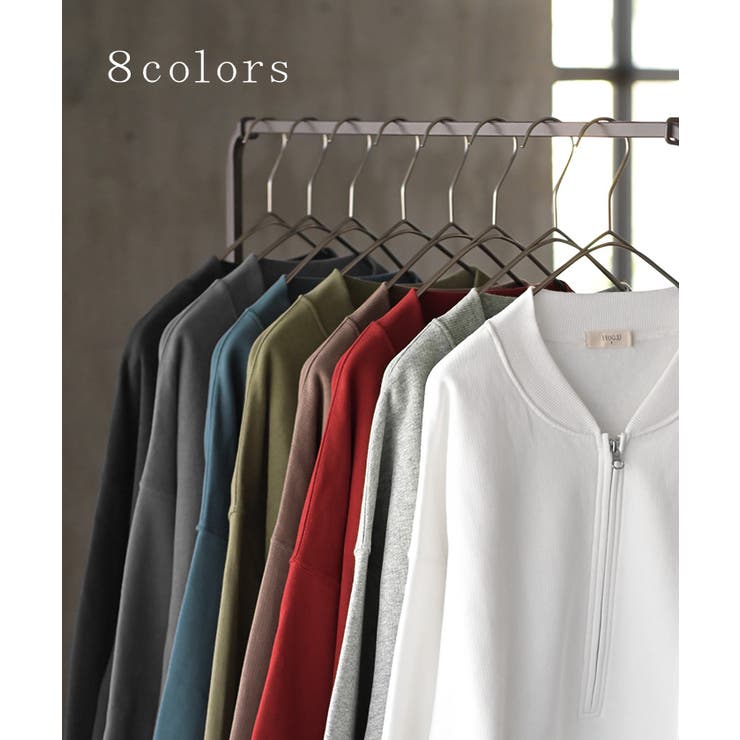 スウェット 裏起毛 ハーフジップ | HUG.U | 詳細画像11 