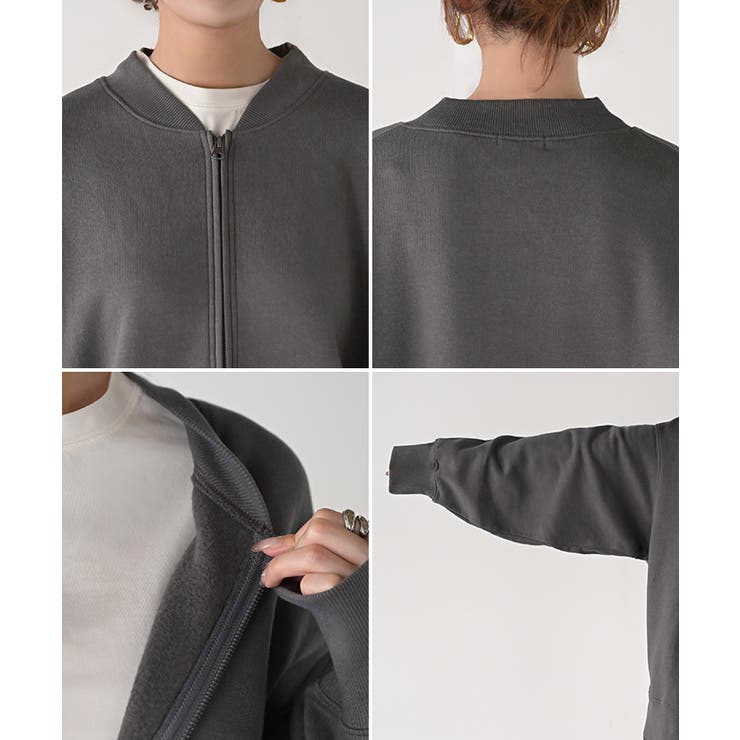 スウェット 裏起毛 ハーフジップ | HUG.U | 詳細画像25 