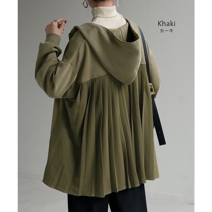 パーカー プリーツ スウェット | HUG.U | 詳細画像11 