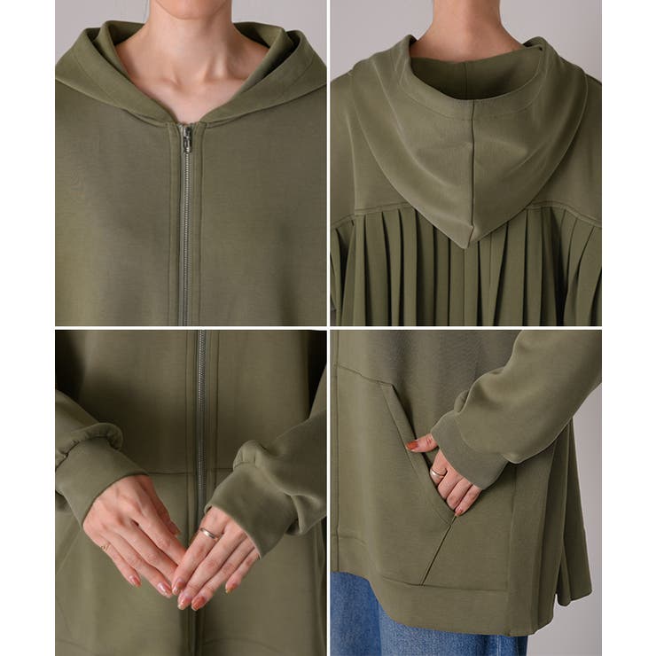 パーカー プリーツ スウェット | HUG.U | 詳細画像22 