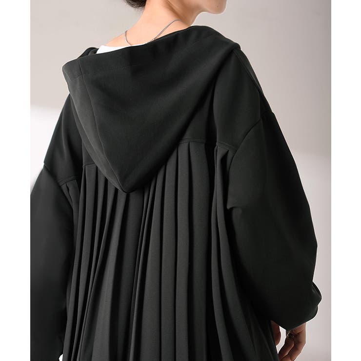 パーカー プリーツ スウェット | HUG.U | 詳細画像4 