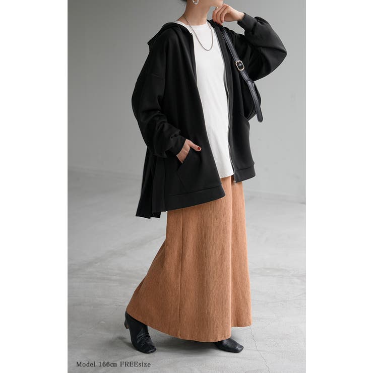 パーカー プリーツ スウェット | HUG.U | 詳細画像6 