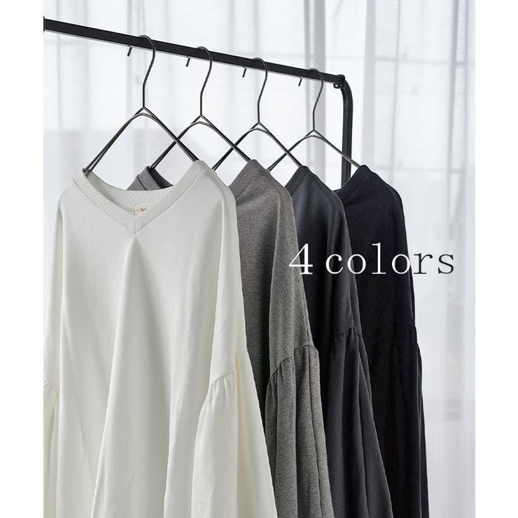 カットソー ロンT Vネック | HUG.U | 詳細画像10 