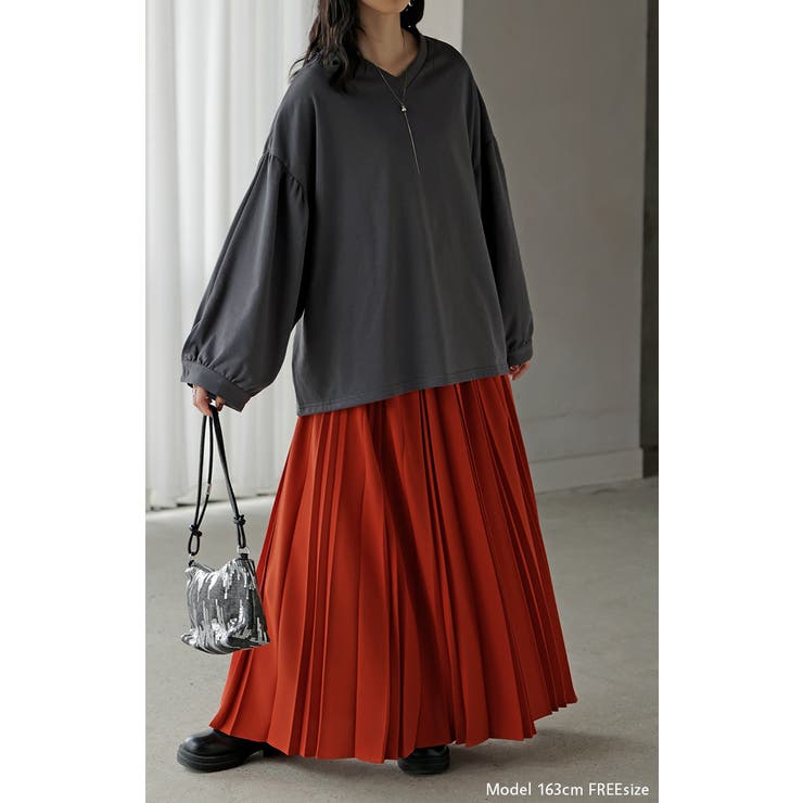 カットソー ロンT Vネック | HUG.U | 詳細画像18 