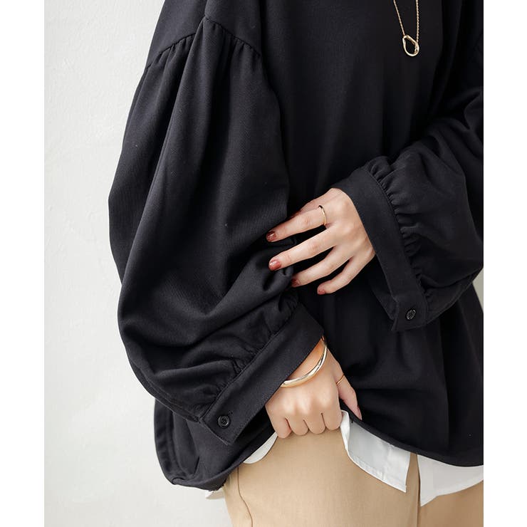 カットソー ロンT Vネック | HUG.U | 詳細画像3 