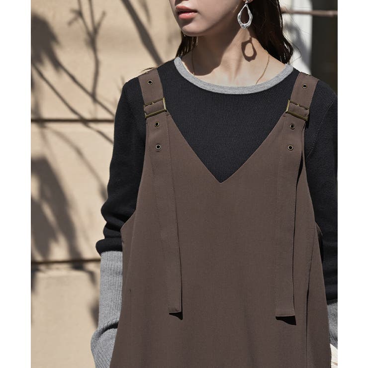 ワンピース ジャンパースカート サロペット | HUG.U | 詳細画像3 