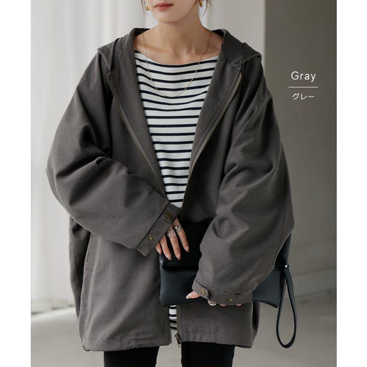 ジャケット ロング ドルマン | HUG.U | 詳細画像13 