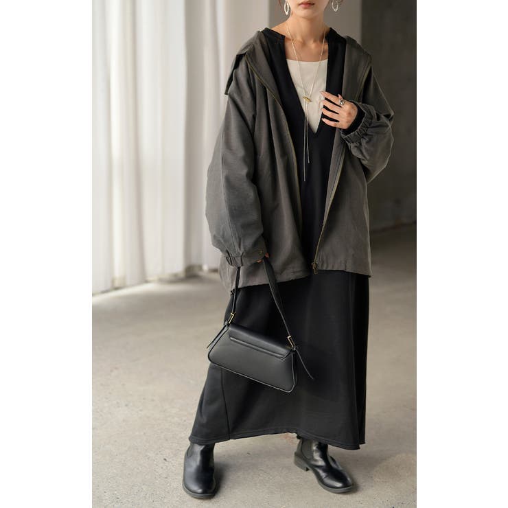 ジャケット ロング ドルマン | HUG.U | 詳細画像18 