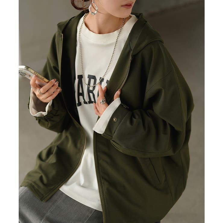 ジャケット ロング ドルマン | HUG.U | 詳細画像21 