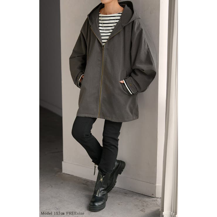 ジャケット ロング ドルマン | HUG.U | 詳細画像6 