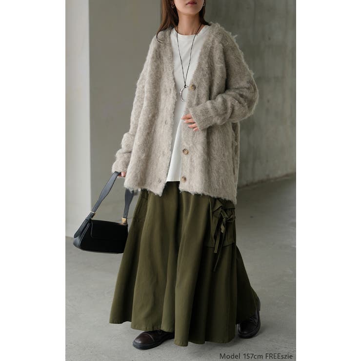 カーディガン ニット シャギー | HUG.U | 詳細画像20 