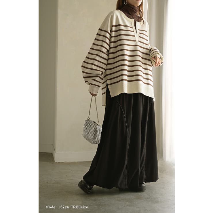 ニット ボーダー スポンジニット | HUG.U | 詳細画像19 