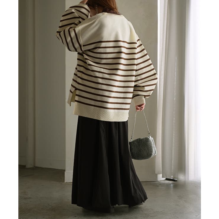 ニット ボーダー スポンジニット | HUG.U | 詳細画像8 