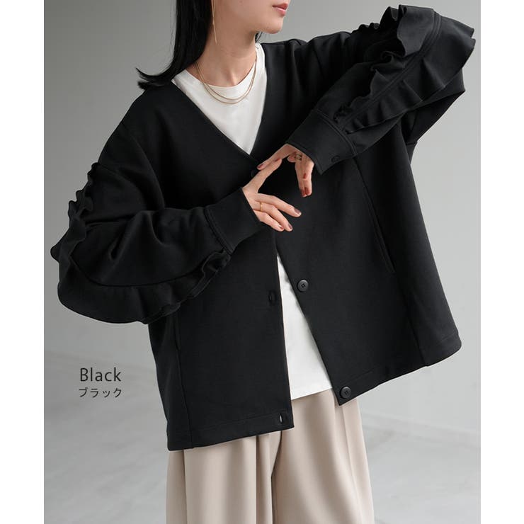 アウター ジャケット フリル | HUG.U | 詳細画像11 