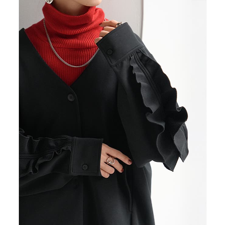 アウター ジャケット フリル | HUG.U | 詳細画像3 