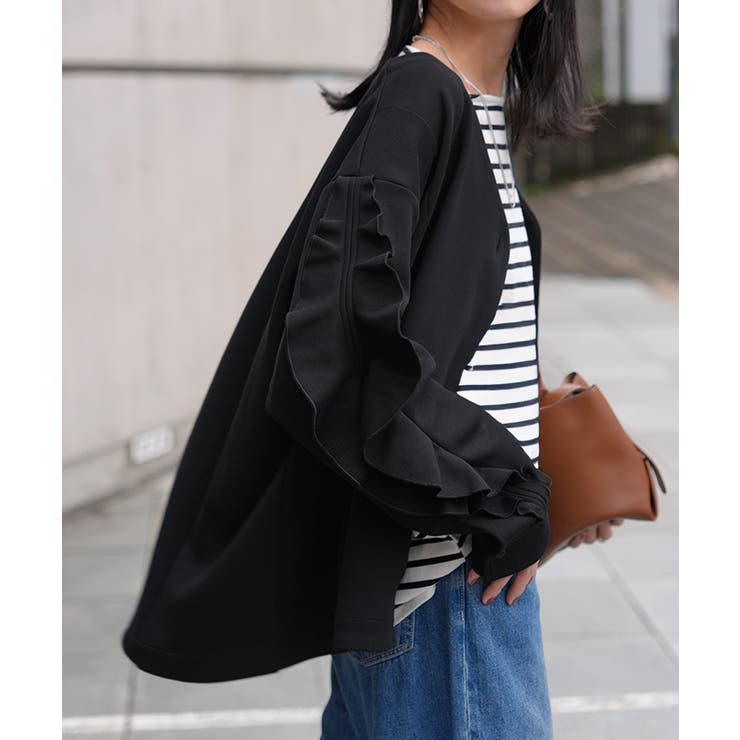 アウター ジャケット フリル | HUG.U | 詳細画像9 