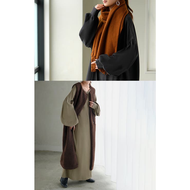 ワンピース ロング パフスリーブ | HUG.U | 詳細画像17 