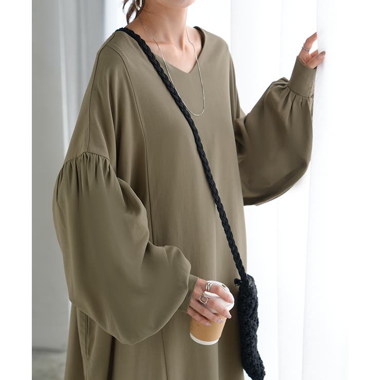 ワンピース ロング パフスリーブ | HUG.U | 詳細画像3 