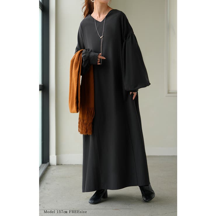 ワンピース ロング パフスリーブ | HUG.U | 詳細画像4 