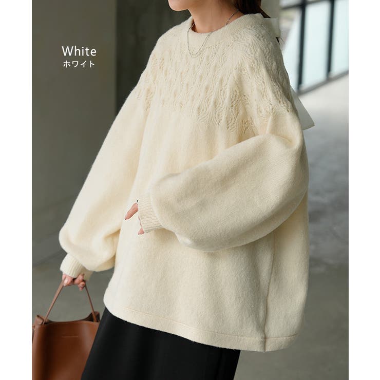 ニット バックリボン レース | HUG.U | 詳細画像11 