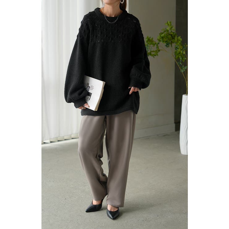 ニット バックリボン レース | HUG.U | 詳細画像15 