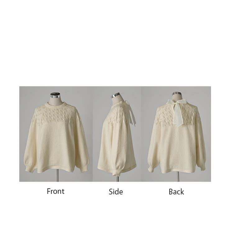 ニット バックリボン レース | HUG.U | 詳細画像23 