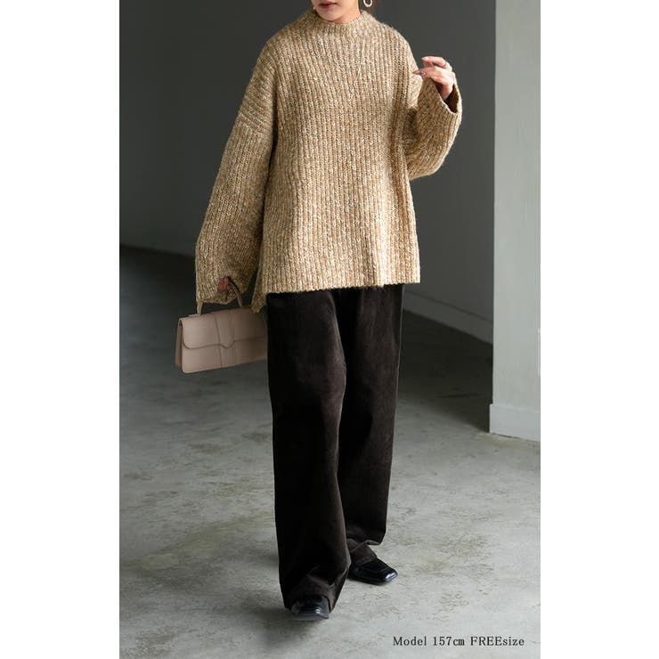 ニット メランジ ボトルネック | HUG.U | 詳細画像19 