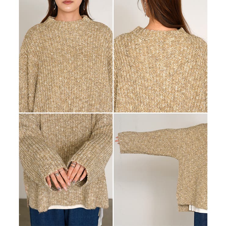 ニット メランジ ボトルネック | HUG.U | 詳細画像22 