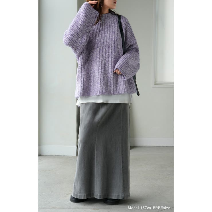 ニット メランジ ボトルネック | HUG.U | 詳細画像7 