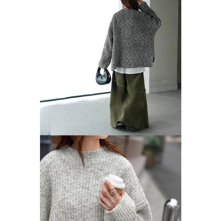 ニット メランジ ボトルネック | HUG.U | 詳細画像9 