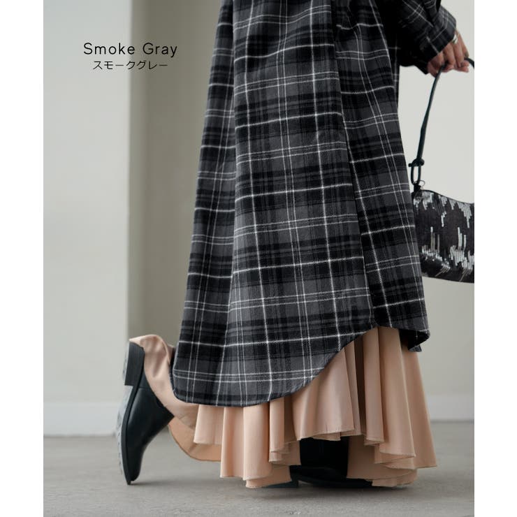 ワンピース シャツ チェック | HUG.U | 詳細画像11 