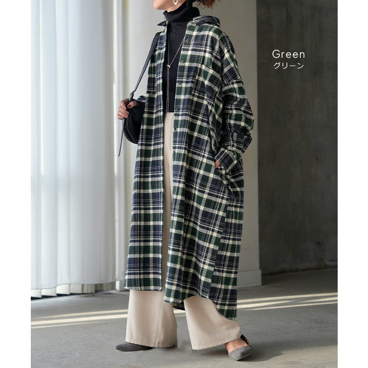 ワンピース シャツ チェック | HUG.U | 詳細画像14 