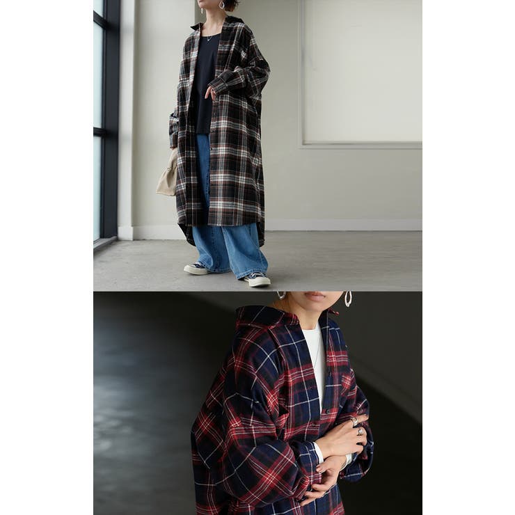 ワンピース シャツ チェック | HUG.U | 詳細画像18 