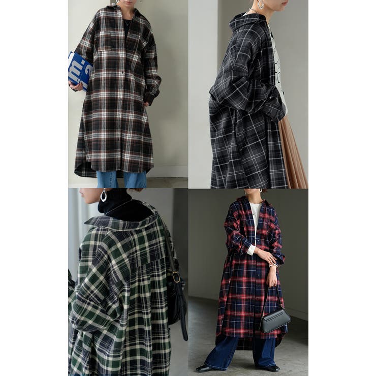 ワンピース シャツ チェック | HUG.U | 詳細画像20 