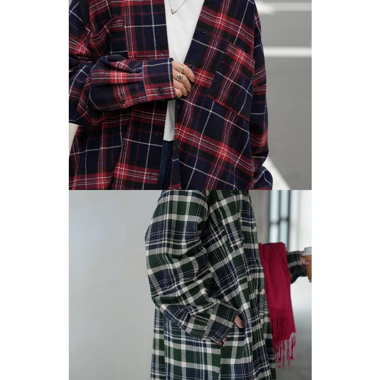 ワンピース シャツ チェック | HUG.U | 詳細画像21 