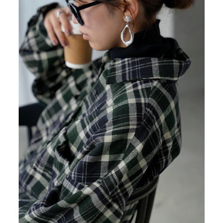 ワンピース シャツ チェック | HUG.U | 詳細画像3 