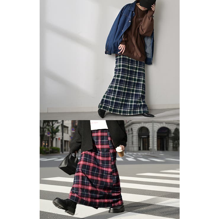 スカート ロング チェック | HUG.U | 詳細画像16 