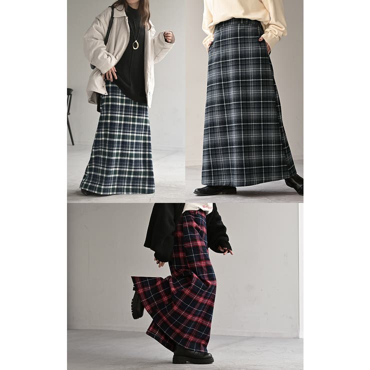 スカート ロング チェック | HUG.U | 詳細画像21 