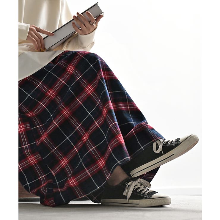 スカート ロング チェック | HUG.U | 詳細画像3 