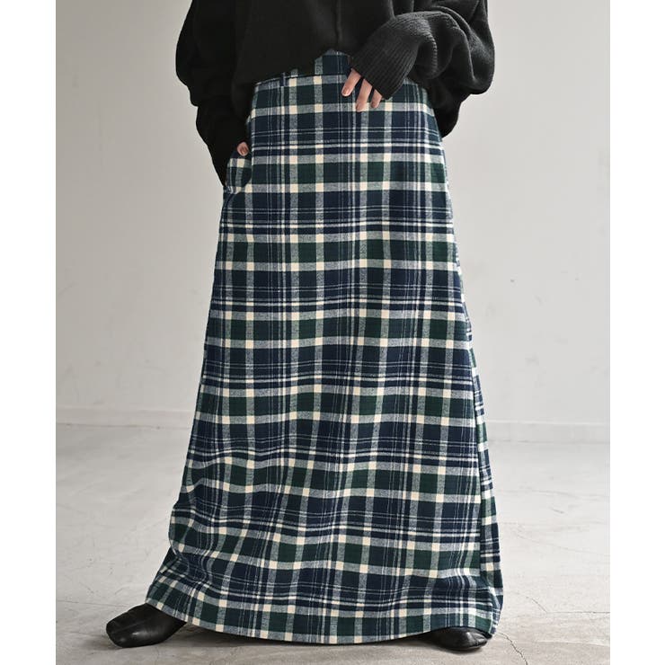スカート ロング チェック | HUG.U | 詳細画像5 