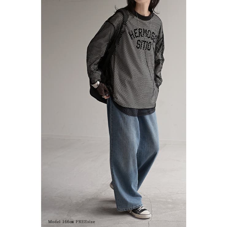 プルオーバー メッシュ セルフ | HUG.U | 詳細画像4 