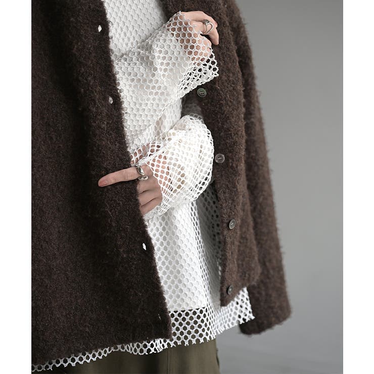 プルオーバー メッシュ セルフ | HUG.U | 詳細画像8 