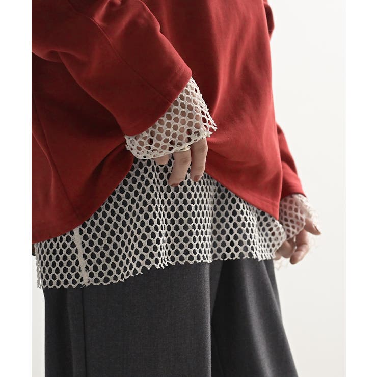 ホワイト | プルオーバー メッシュ セルフ | HUG.U