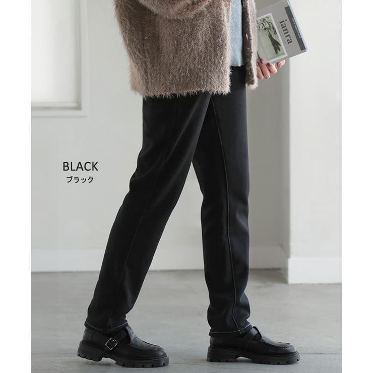 パンツ デニム風 裏シャギー | HUG.U | 詳細画像20 