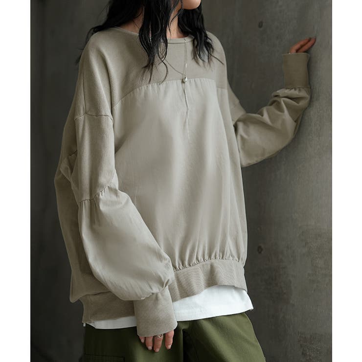 ライトグレー | トレーナー ドッキング 綿100 | HUG.U