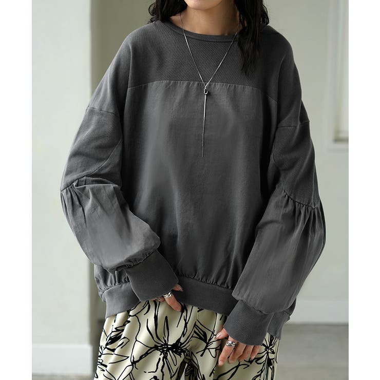 ダークグレー | トレーナー ドッキング 綿100 | HUG.U