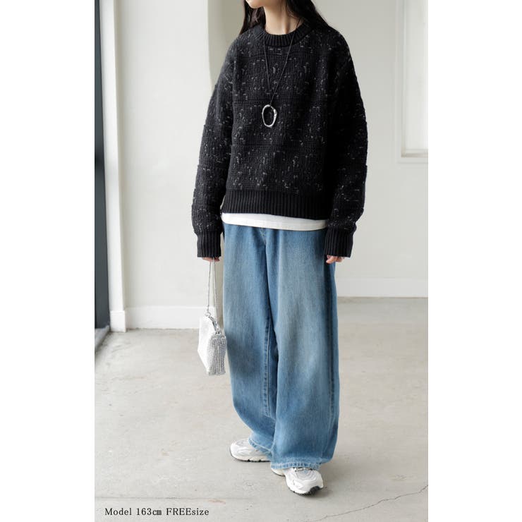 ニット ジャガード 配色 | HUG.U | 詳細画像3 