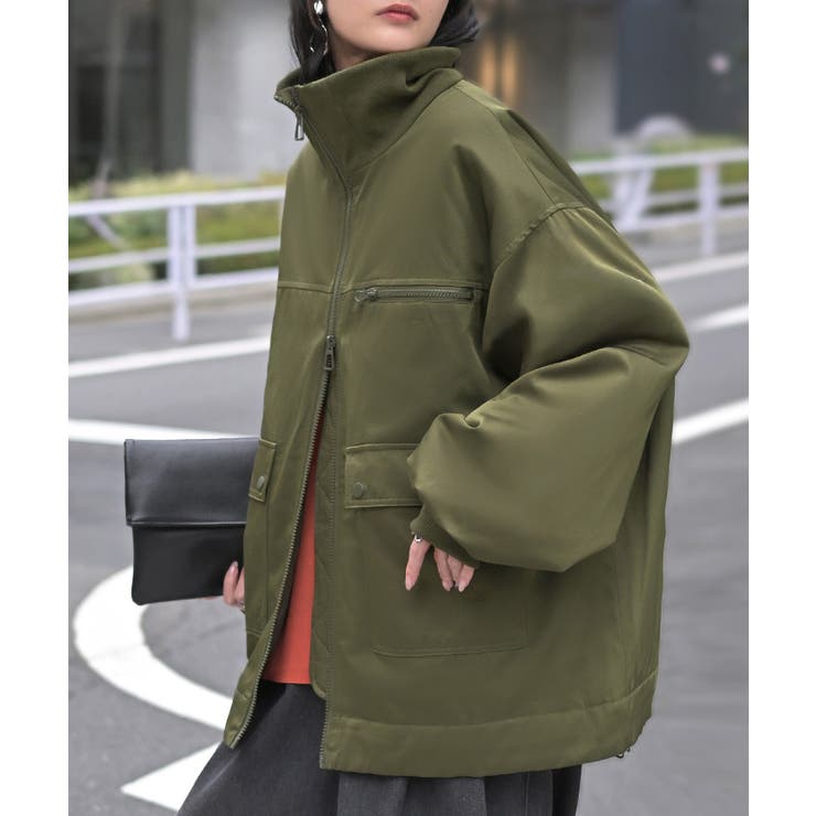 カーキ | アウター ジャケット 中綿 | HUG.U