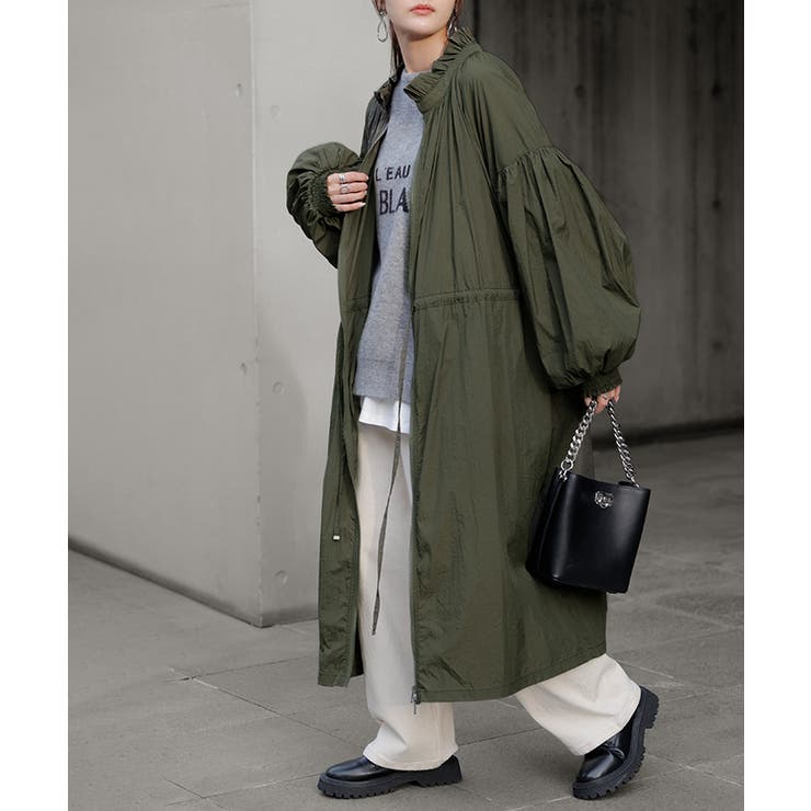 カーキ | アウター ブルゾン ロング | HUG.U